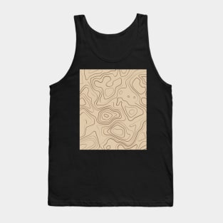 Warm Tones Abstract Topography  Aeasthetic  Pattern Tank Top